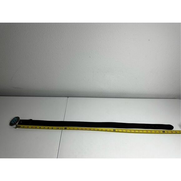 AMERICAN EAGLE OUTFITTERS Leather BELT Turquoise Stone Concho Buckle S - Picture 9 of 12